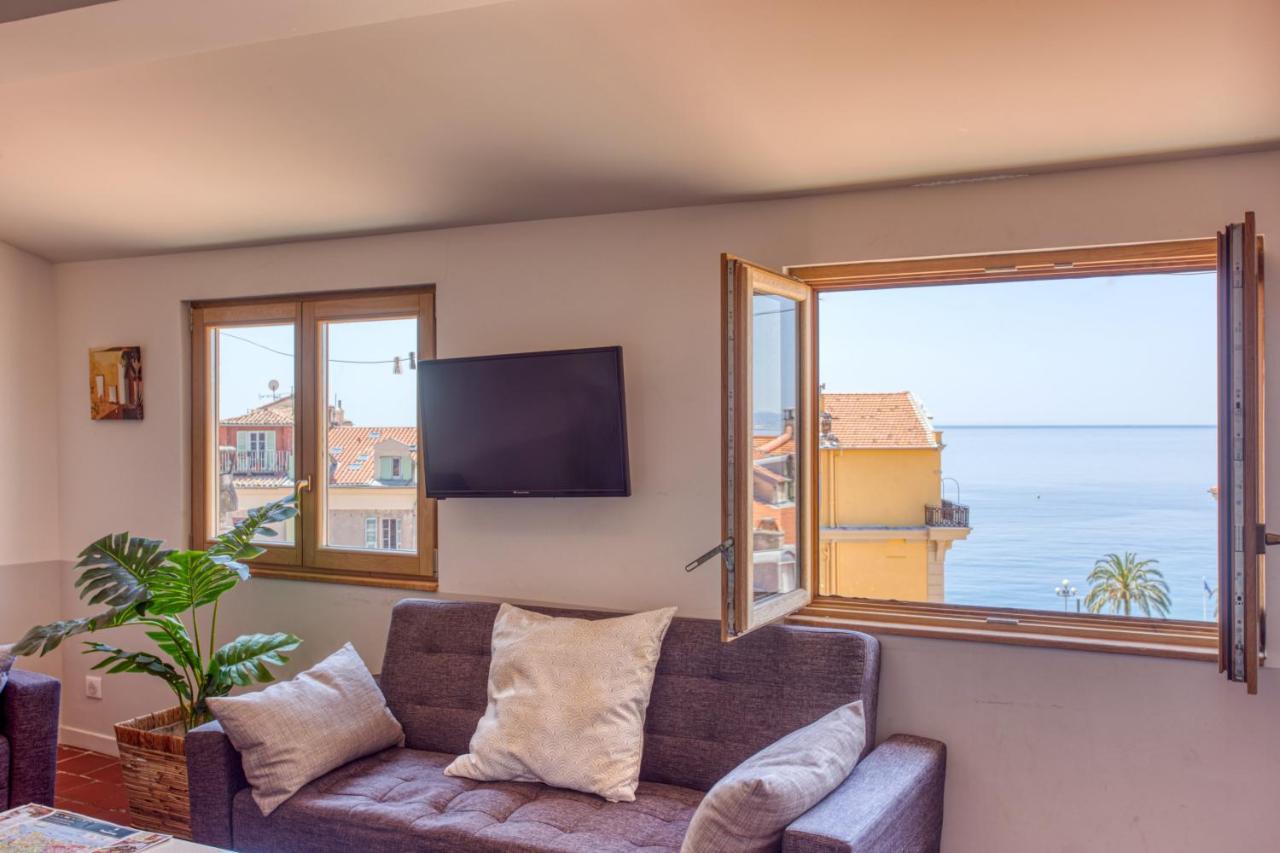 Le Gilly 6 - F3 Exceptionnel, Vue Mer, Moderne, Climatisation, Vieux-Nice Luaran gambar
