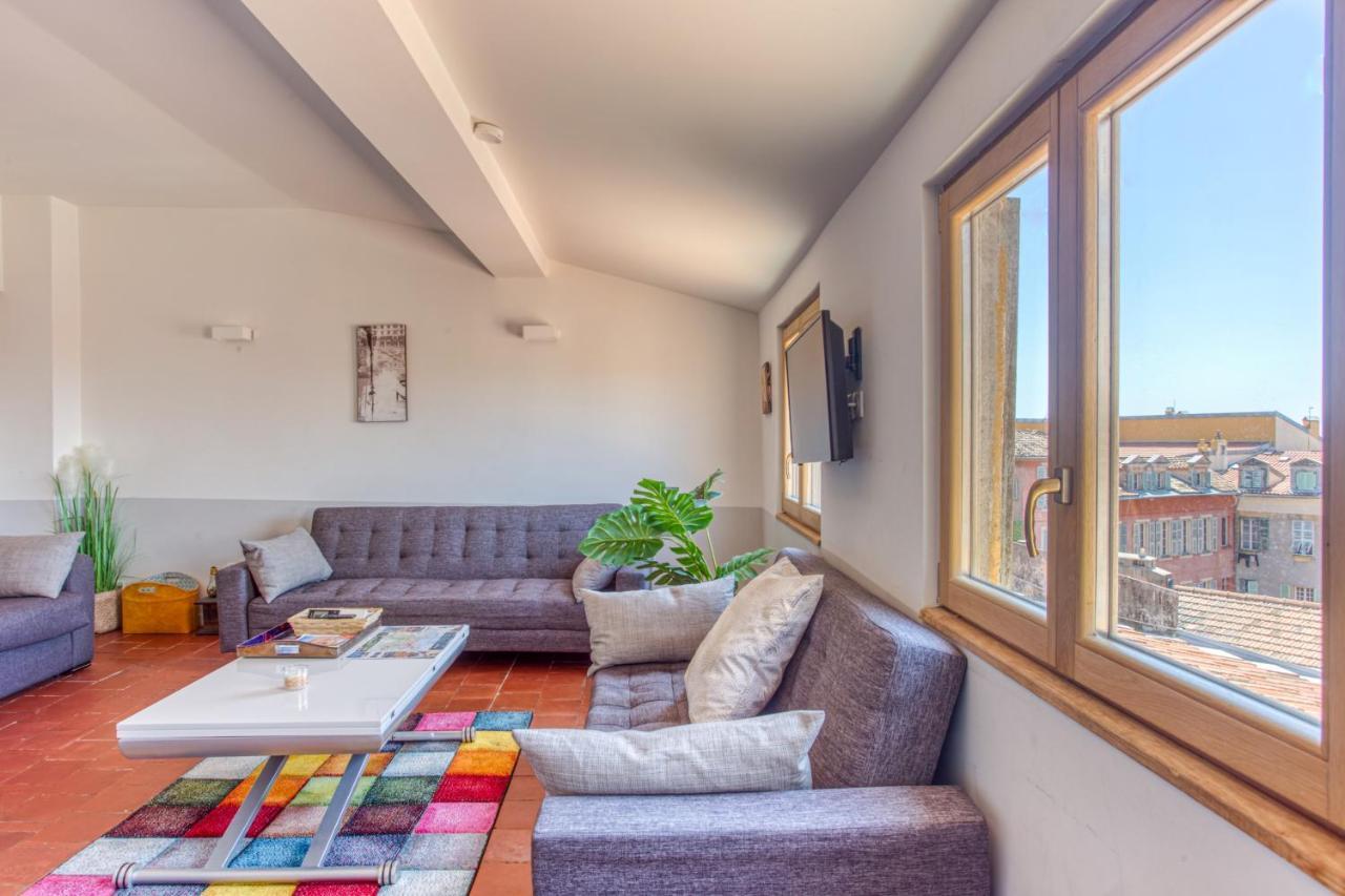 Le Gilly 6 - F3 Exceptionnel, Vue Mer, Moderne, Climatisation, Vieux-Nice Luaran gambar