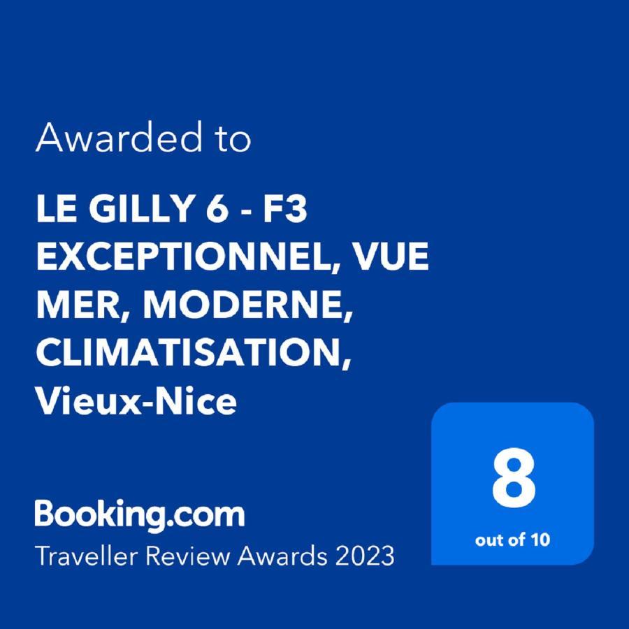 Le Gilly 6 - F3 Exceptionnel, Vue Mer, Moderne, Climatisation, Vieux-Nice Luaran gambar
